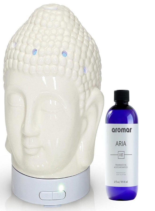 Aromar Buddha Ceramic Diffuser, White - Image 1